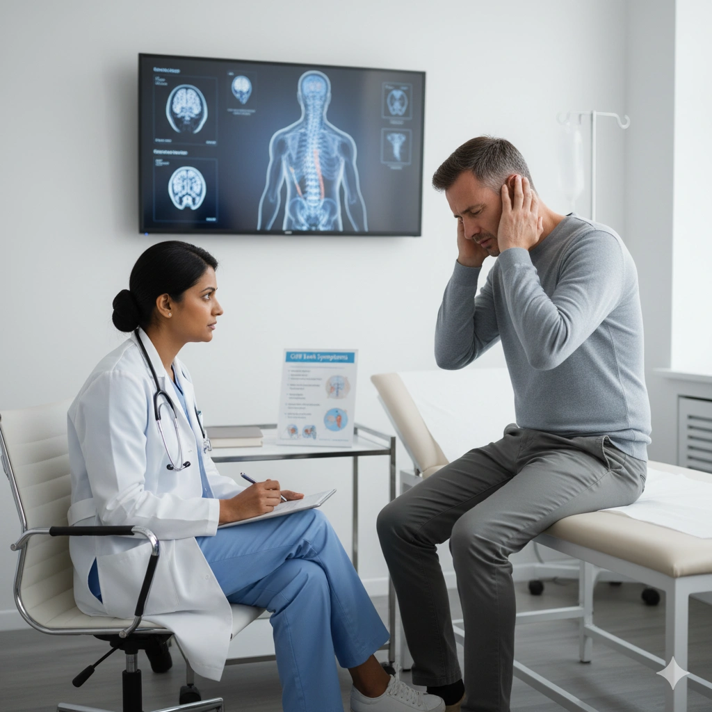 اعراض تسرب السائل النخاعي